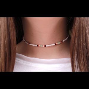 seed bead vsco choker necklace
